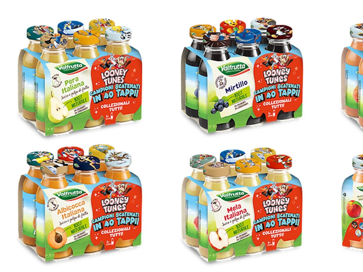 Valfrutta porta i Looney Tunes sui succhi per bambini fino alla fine dell'estate
