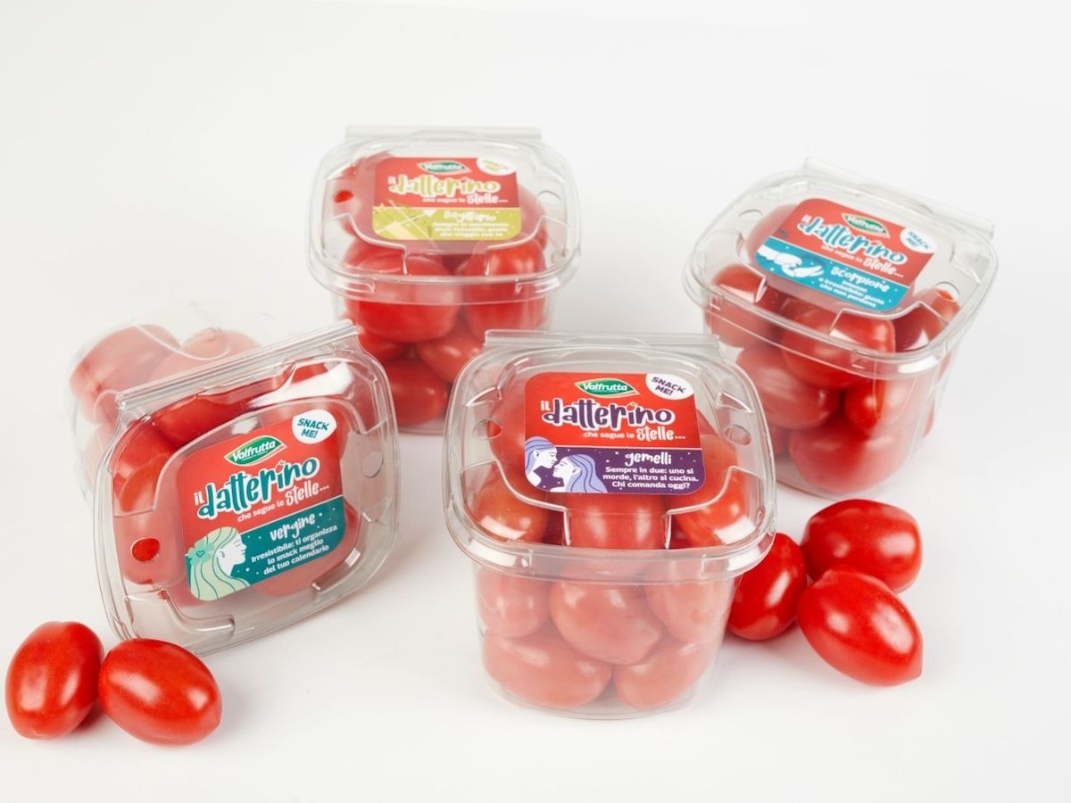 Valfrutta Fresco: nuovo pack e grafica per i pomodori datterini