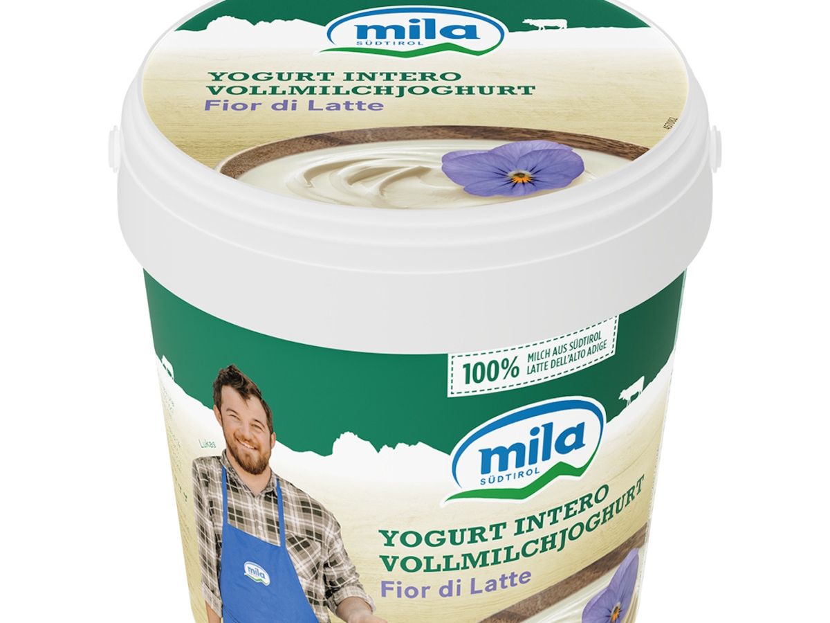 Mila-Latte Montagna Alto Adige propone lo Yogurt Intero Fior di Latte nel formato da 1 kg