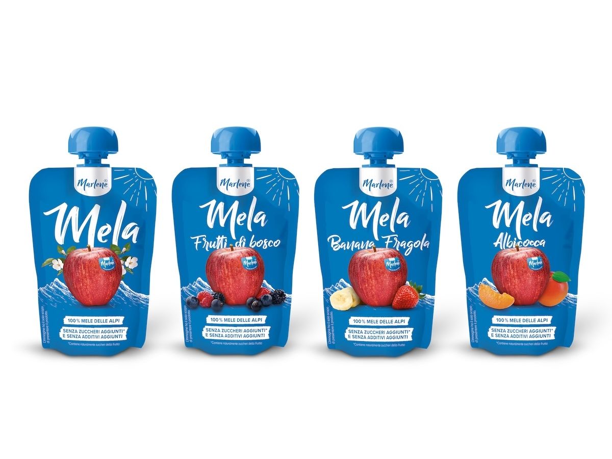 Vog Products lancia le puree Marlene e Val Venosta in formato pouch
