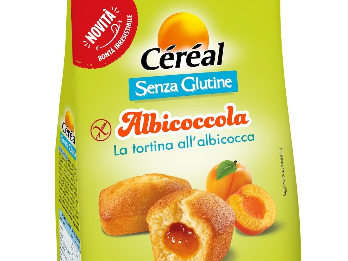 Céréal amplia la linea senza glutine con la tortina all’albicocca