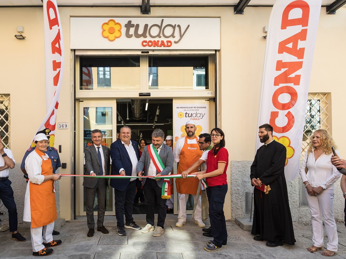 Tuday Conad: apre a Lucca il format urbano dedicato alla spesa quotidiana