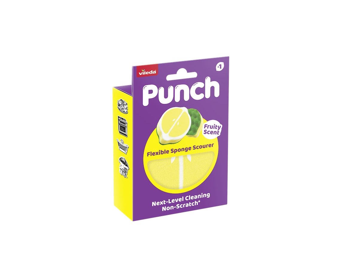 Vileda lancia Punch, la linea di spugne ispirate alla frutta