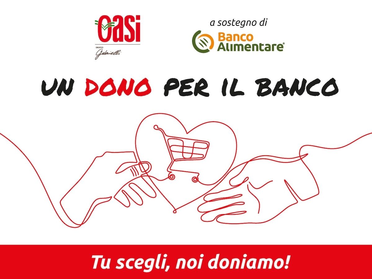 Gruppo Gabrielli insieme a Banco Alimentare: torna “Un dono per il banco”