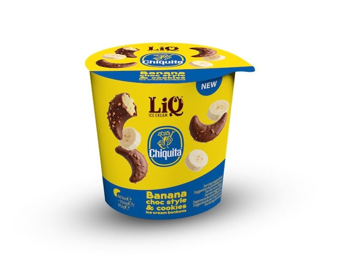 Chiquita propone in collaborazione con LiQ I gelati al gusto banana