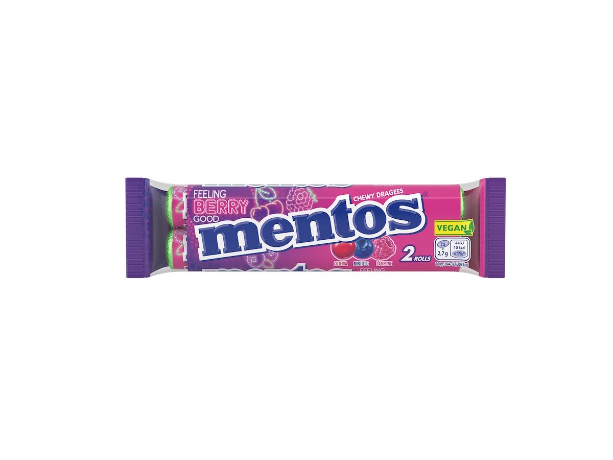 Mentos amplia l’offerta chewy con Mentos feeling berry good