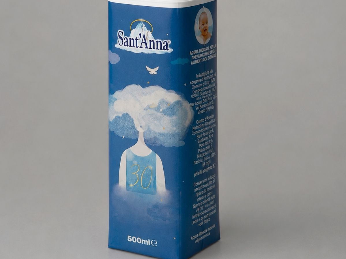 Acqua Sant’anna celebra 30 anni di storia con una bottiglia in limited edition