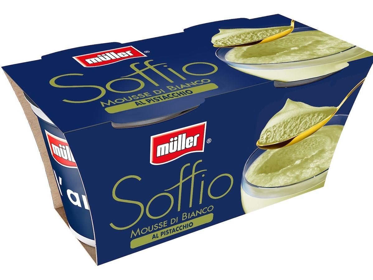 Mousse di bianco al Pistacchio è la new entry della gamma Soffio Müller