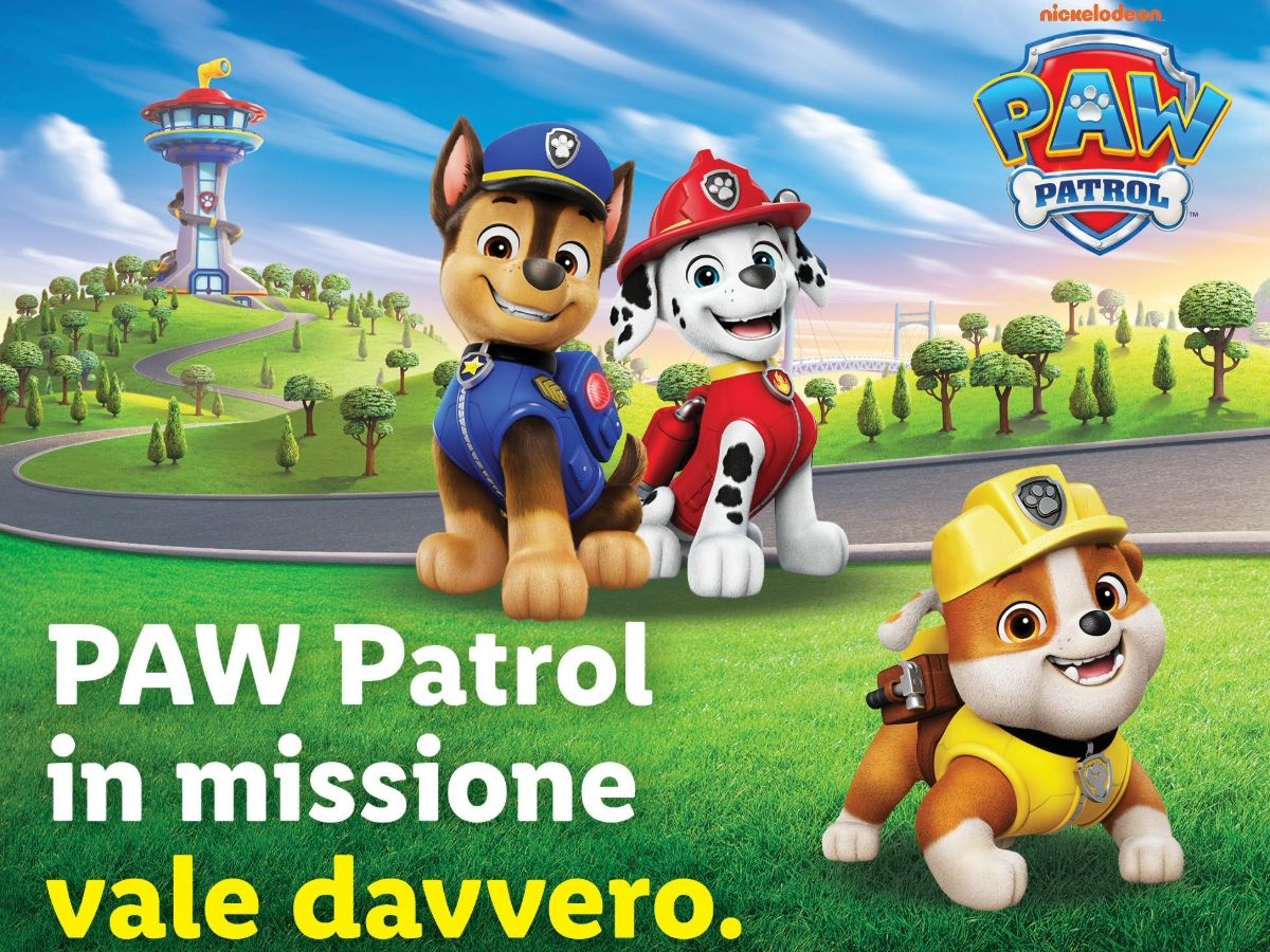 Lidl porta Paw Patrol sui suoi prodotti per accompagnare i bambini verso scelte più sane