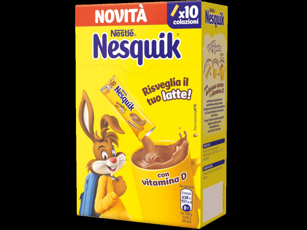 Nesquick amplia la gamma con gli Stick monodose e il nuovo pack di 30% Meno Zuccheri