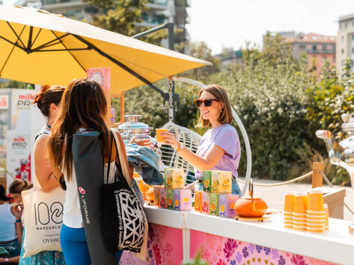 Pompadour porta le sue tisane a Wanderlust 108, tra yoga e mindfulness