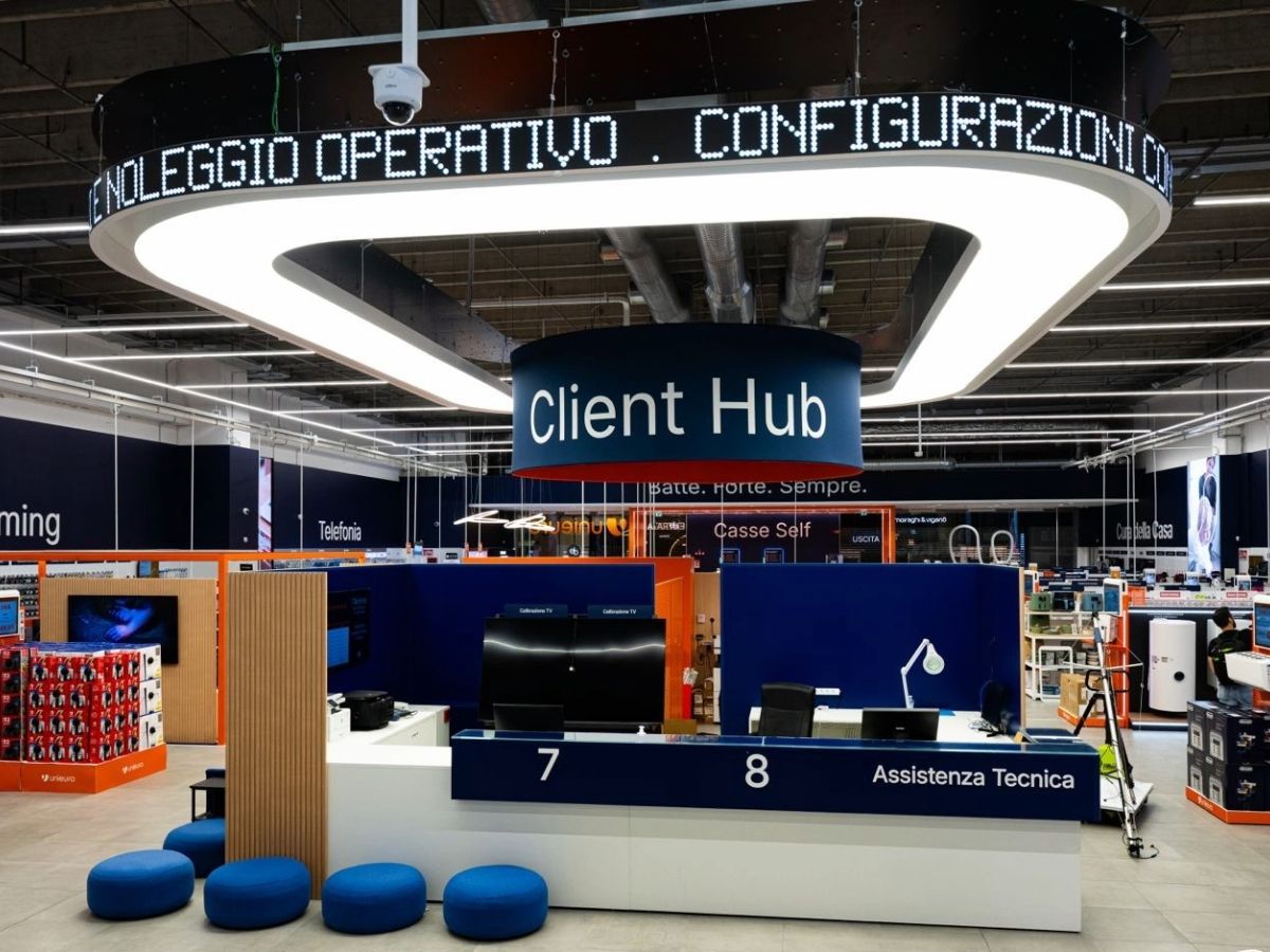 Unieuro inaugura a Lissone (Mb) il suo nuovo format con il Client Hub e l'assistente AI
