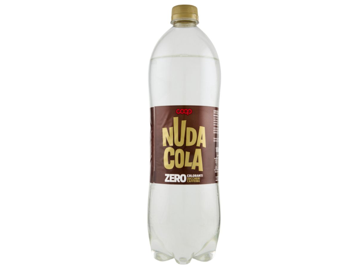 Arriva sugli scaffali la "Nuda Cola" a marchio Coop, senza coloranti né zuccheri né caffeina