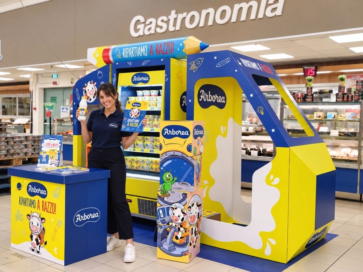 Latte Arborea insieme a BBoard in un progetto promozionale in-store per il back-to-school 2026