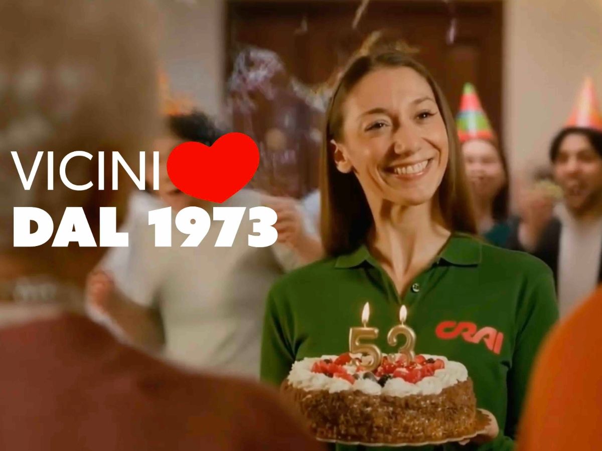 Crai celebrates 53 years of activity with a TV advert and many local initiatives