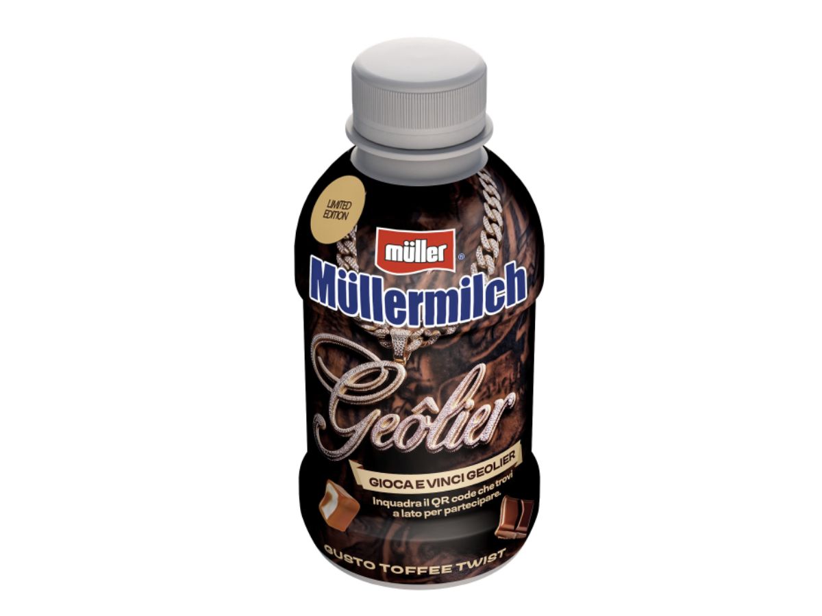 Müllermilch presents the new Toffee Twist Flavour Limited Edition signed by rapper Geolier