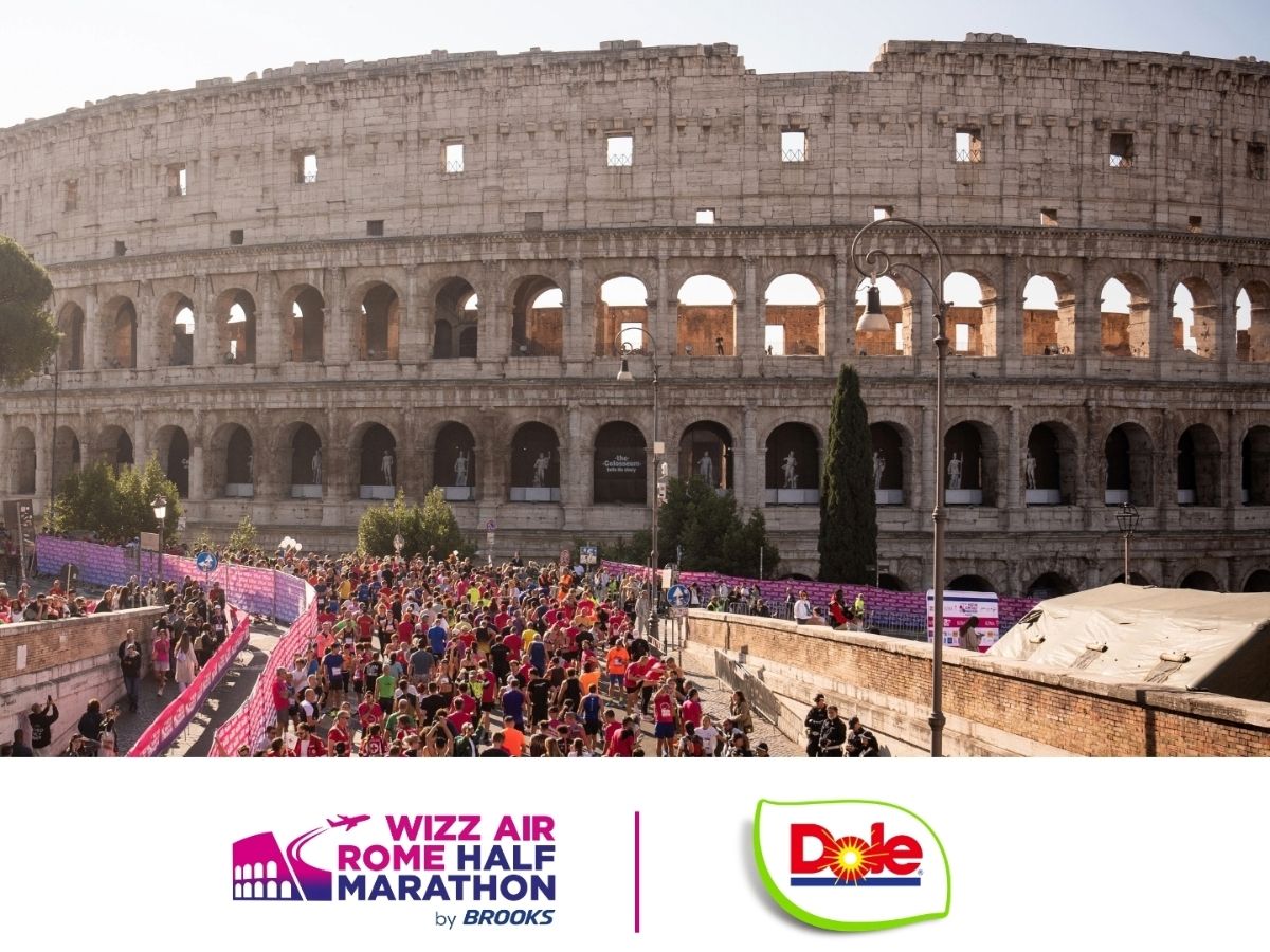 Dole Italia accompagnerà con la sua frutta i runner della Wizz Air Rome Half Marathon