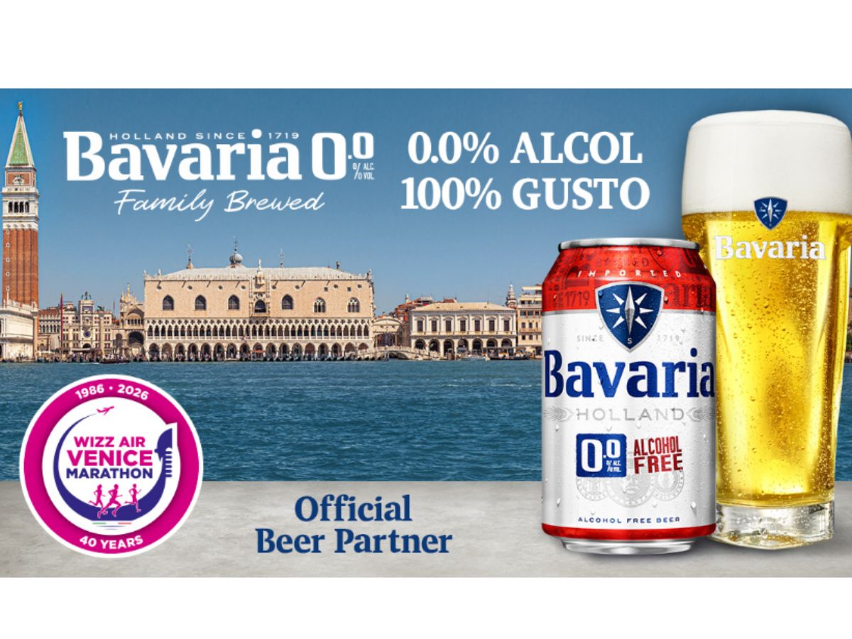 Bavaria 0.0% celebra il 12esimo anno di partnership con la Wizz Air Venicemarathon