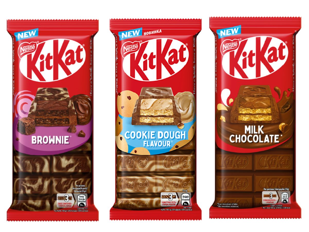 KitKat amplia la gamma delle tavolette ripiene con tre nuovi gusti