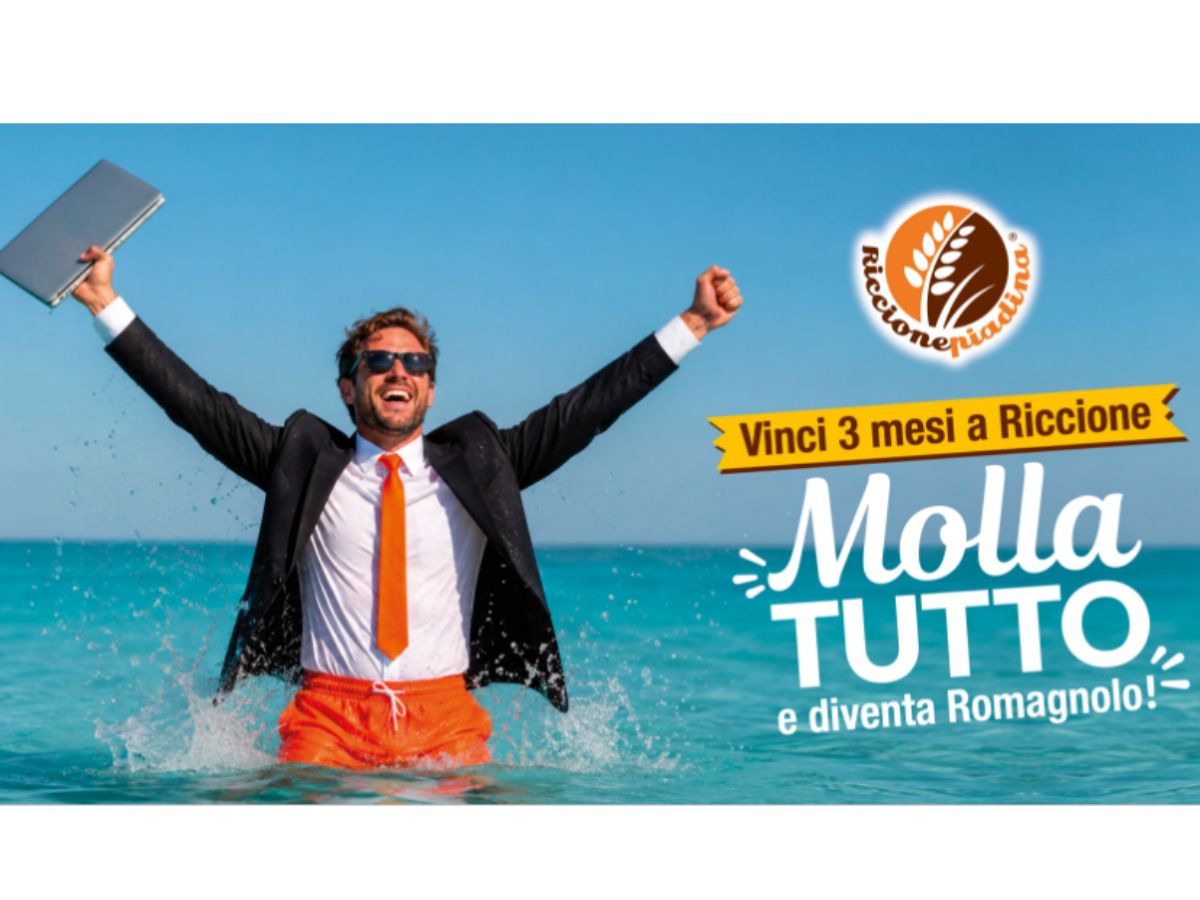 Riccione Piadina lancia l'originale concorso “Molla tutto e diventa romagnolo”