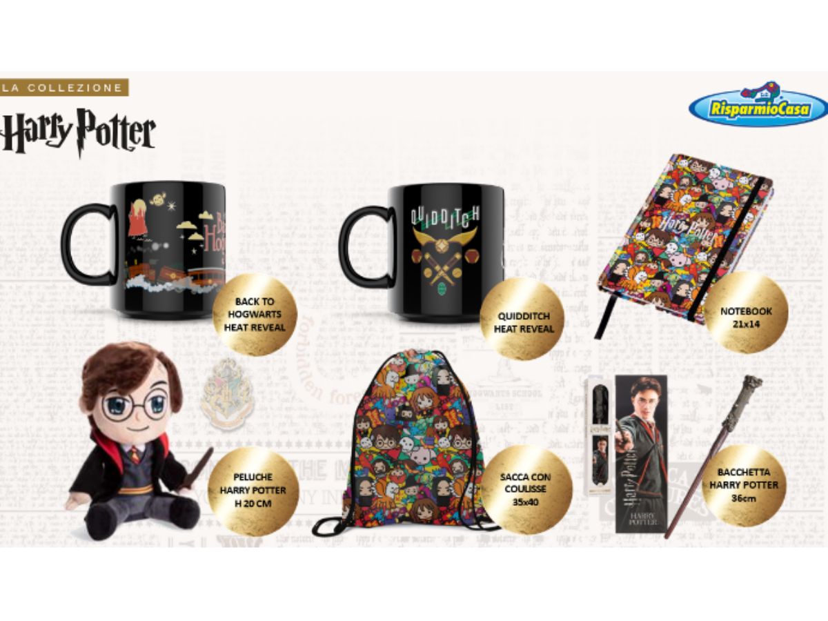 Con la Short Collection 2026 Risparmio Casa porta la magia di Harry Potter nei suoi negozi