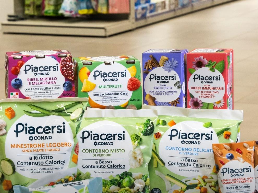 Conad: 160 referenze per Piacersi. E il brand pensa già al raddoppio