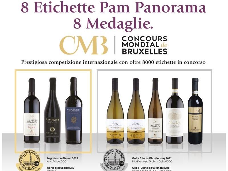 Pam Panorama: premiati i vini Mdd al Concours de Bruxelles