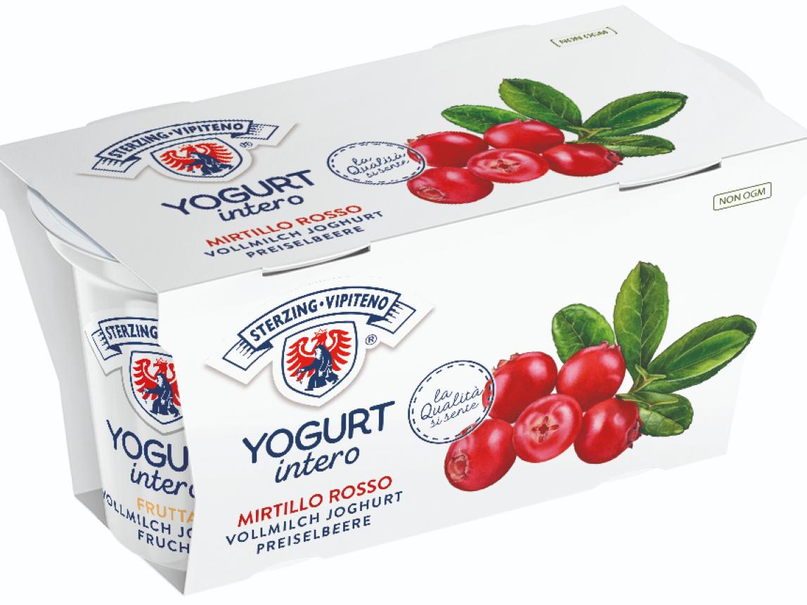 Latteria Vipiteno Yogurt intero Mirtillo rosso