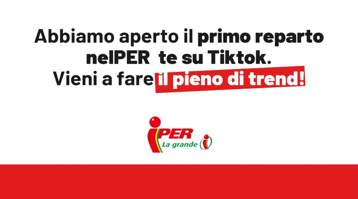 Iper La grande i "sbarca" su TikTok