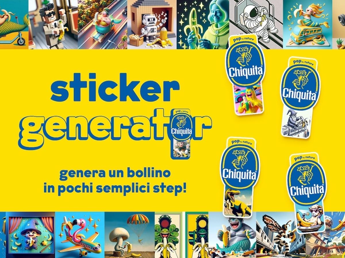 Chiquita lancia lo sticker generator