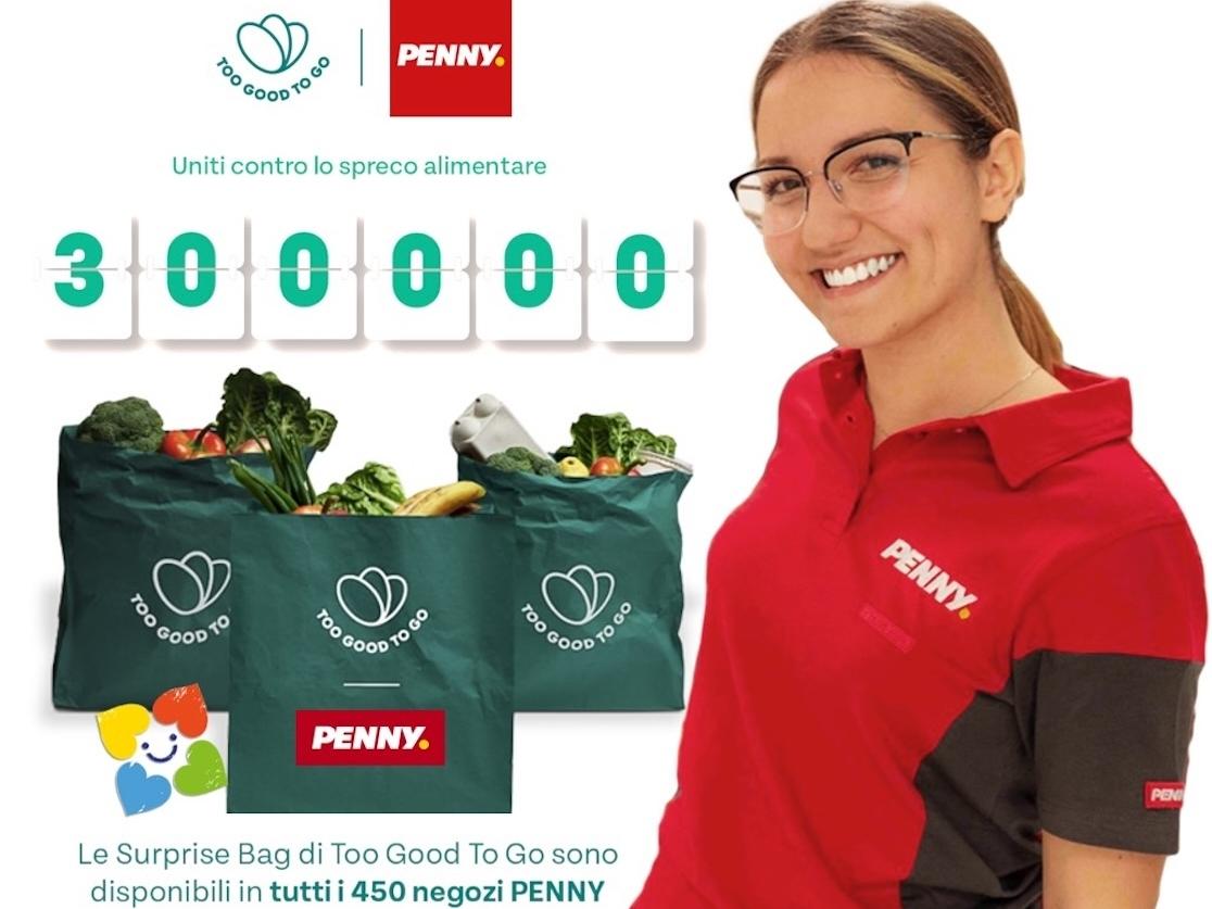 Penny, 300.000 pasti salvati con Too Good To Go