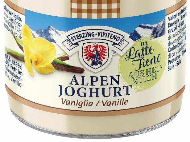 Latteria Vipiteno amplia la lina di Alpenyogurt