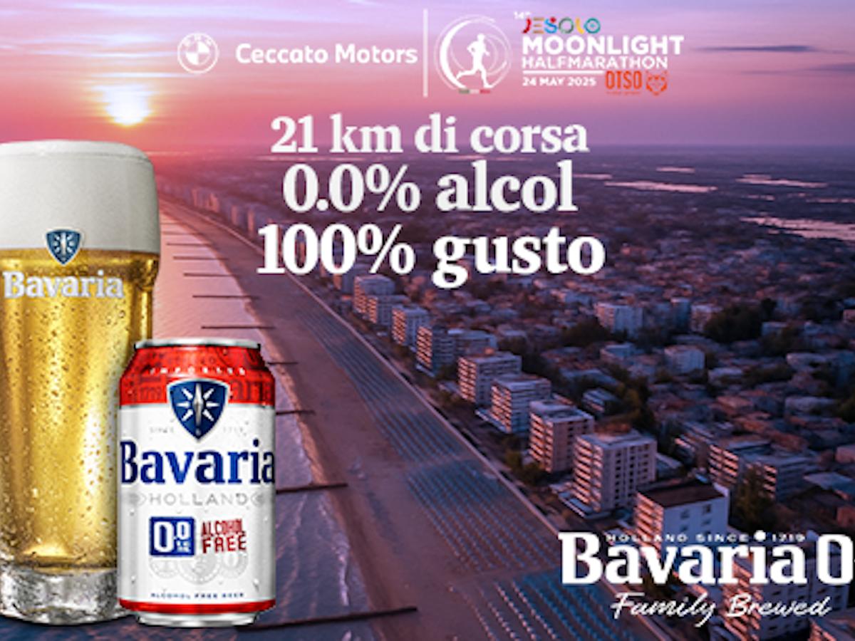 Bavaria 0.0% è sponsor alla Jesolo Moonlight Half Marathon 2025