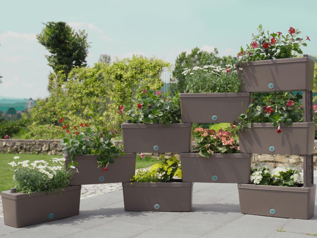 Brick di Bama, è la fioriera componibile che arreda con la natura!