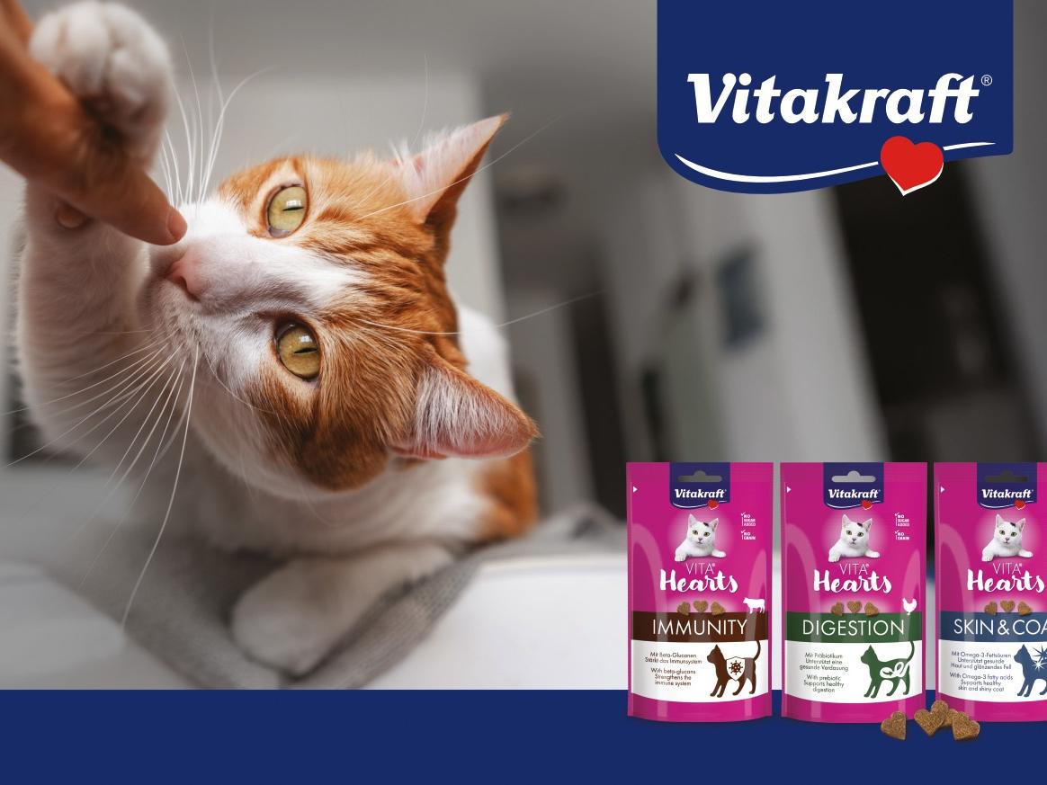 Vitakraft Vita Hearts: morbidi cuoricini per gatti gustosi e funzionali