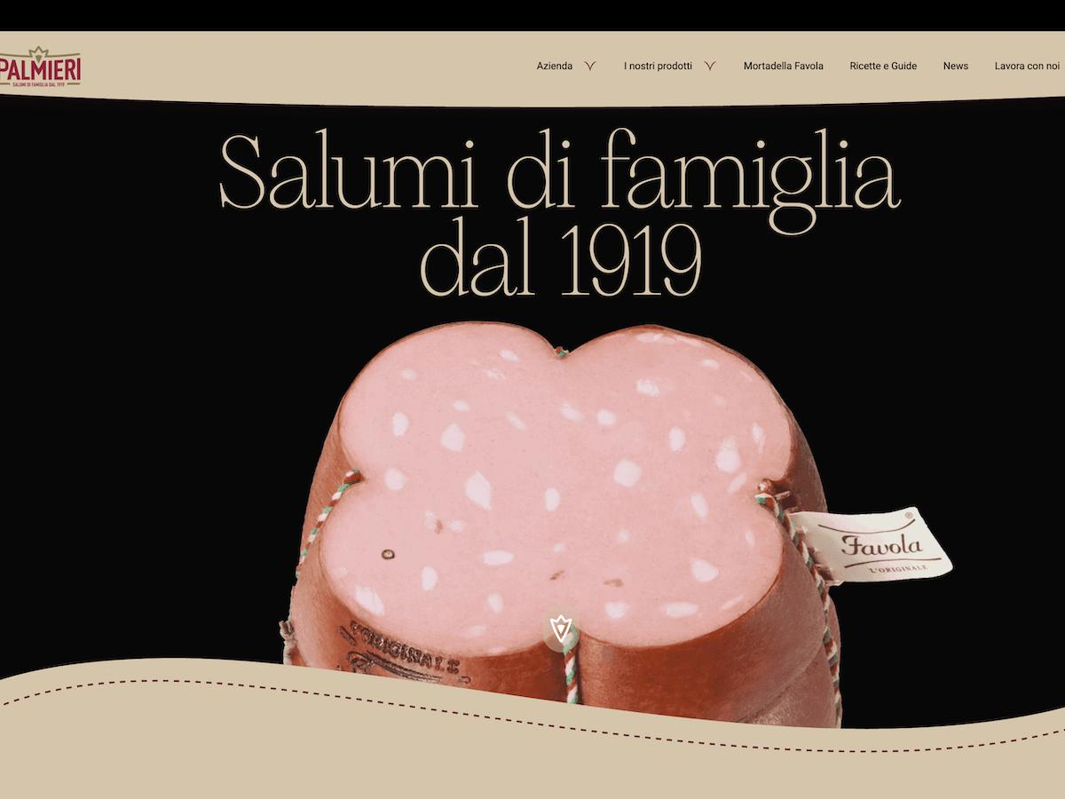 Nuovo sito per Salumificio Mec Palmieri