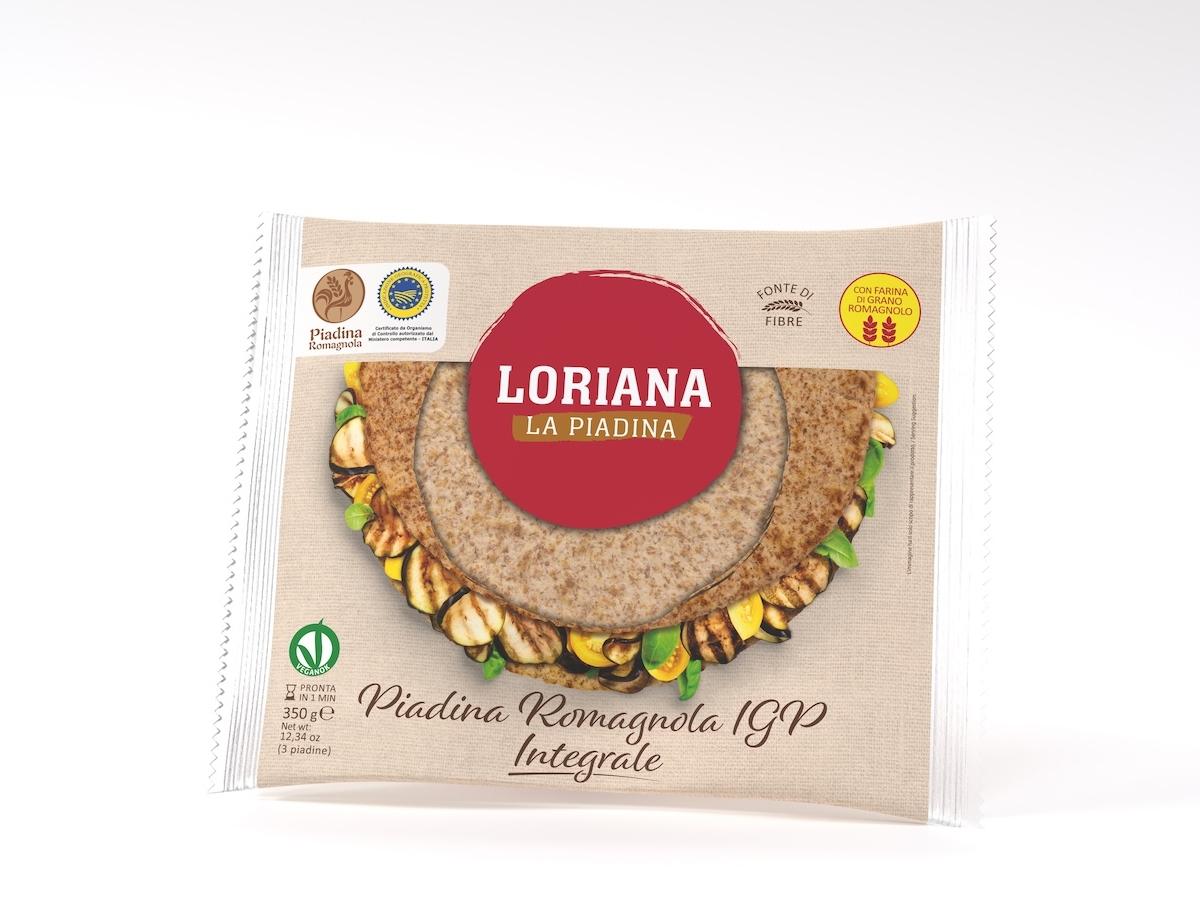 Loriana è tra i marchi storici e lancia la Piadina Romagnola Igp integrale