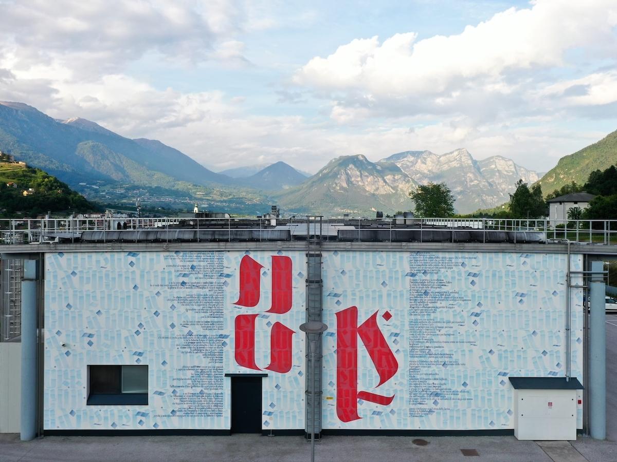Dr. Schär completa e inaugura il murale A Borgo Valsugana