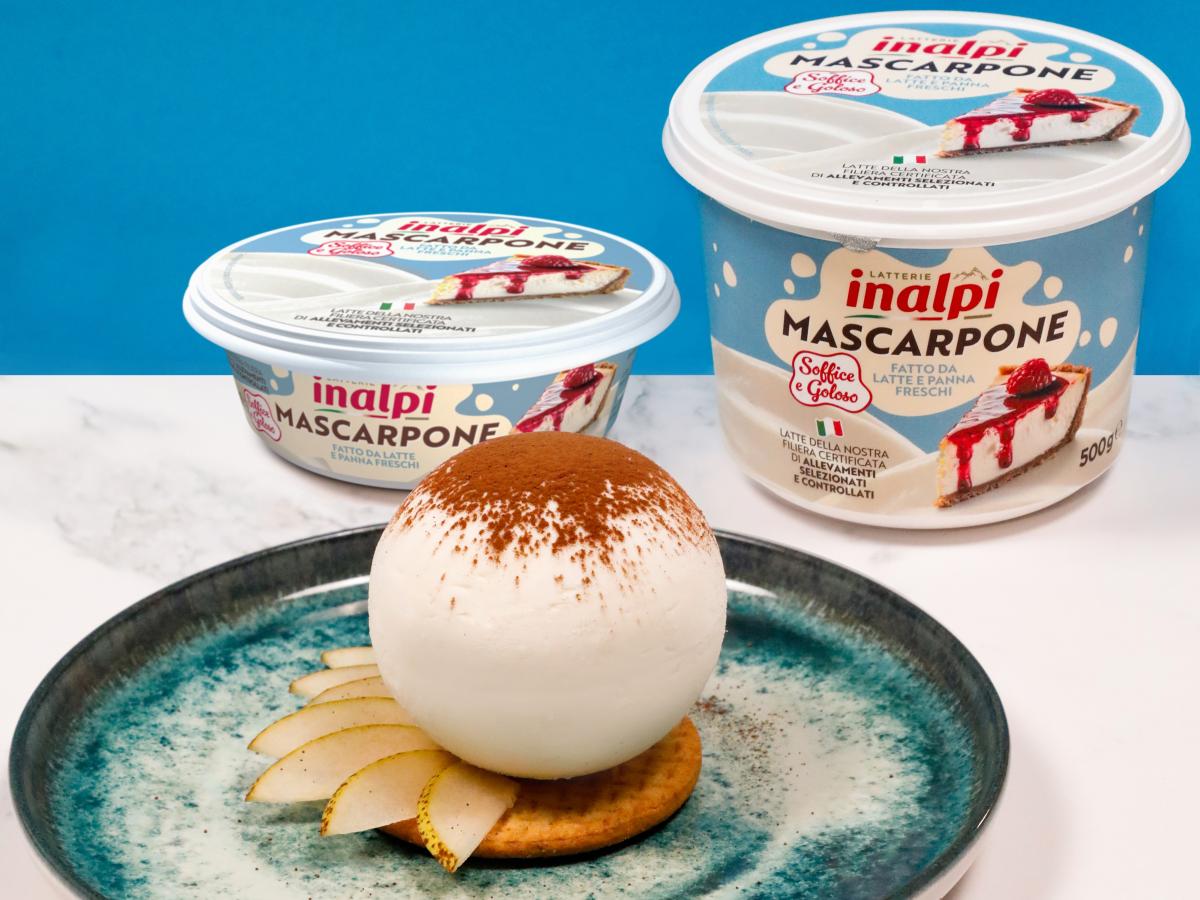 Il mascarpone latterie Inalpi raddoppia la sua proposta