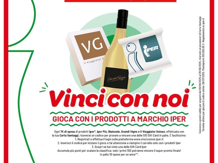 Iper La grande i lancia la seconda edizione del concorso “Vinci con noi"