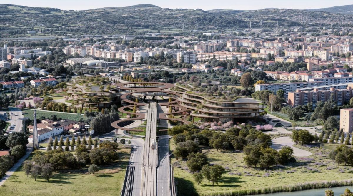 Il rendering del progetto da 150mila metri quadrati Unicoop Firenze: nuova sede da 100 milioni