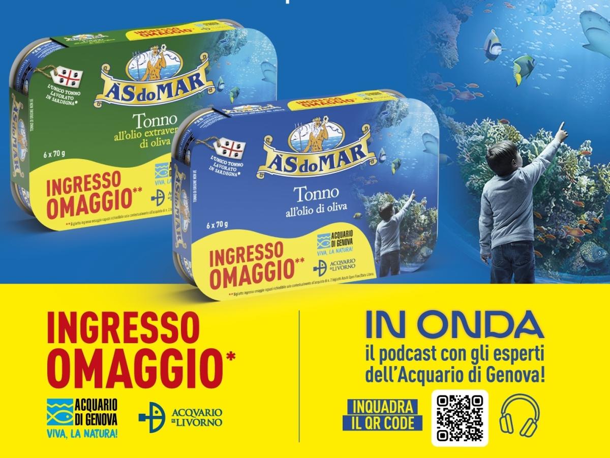 Asdomar lancia il videopodcast &quot;in onda&quot; e regala l&#039;esperienza in acquario