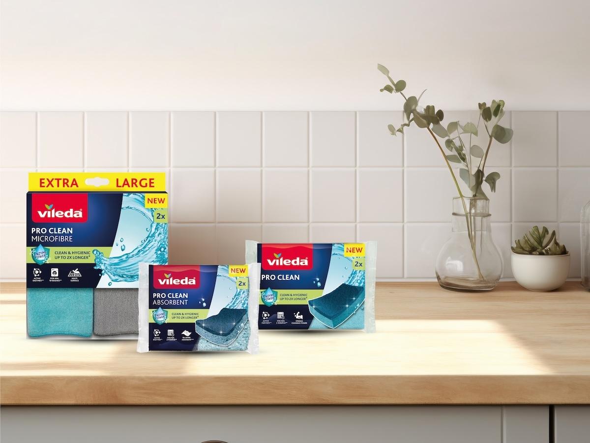 Vileda lancia una linea di panni e spugne con probiotici  - Distribuzione Moderna