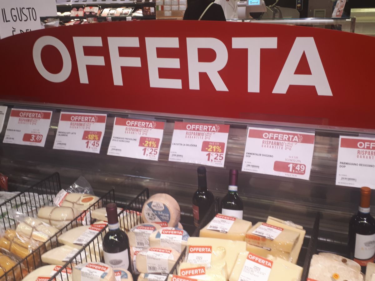 Ad agosto prezzi nel carrello della spesa al picco dell’anno: +3,5%