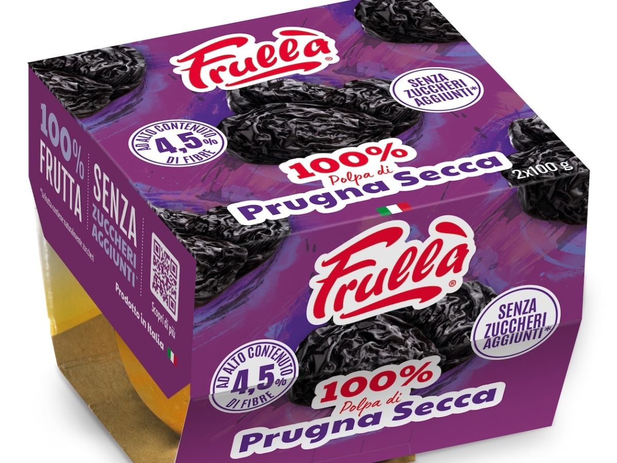 Frullà, prugna secca in vaschetta bi-pack 2x100 g per una migliore gestione a scaffale 