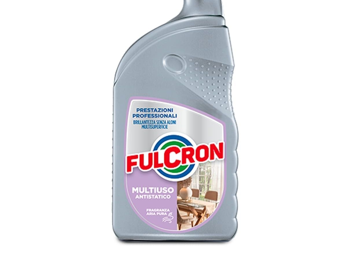 Fulcron lancia due novità: multiuso antistatico e sgrassatore per cucina superfici moderne