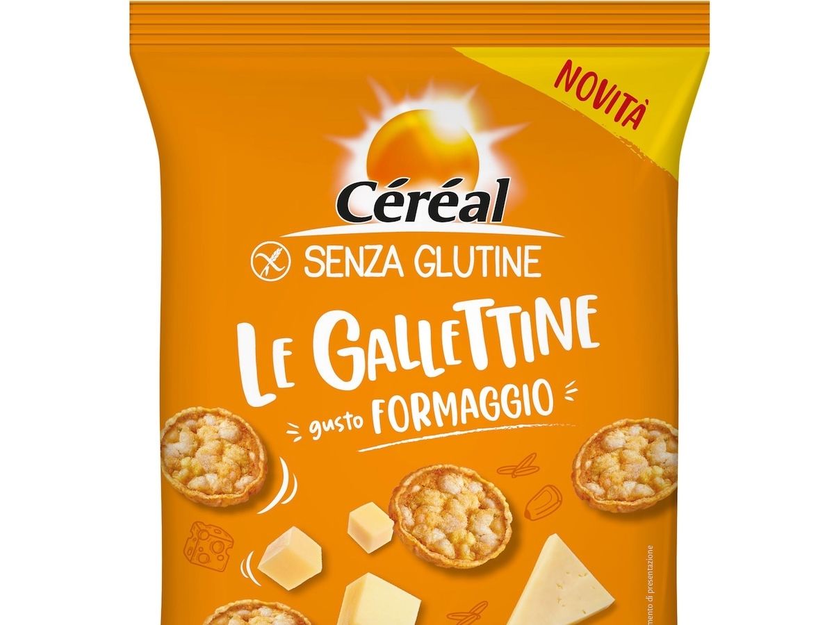Gallettine Céréal senza glutine disponibili in due nuovi gusti: pop corn e formaggio