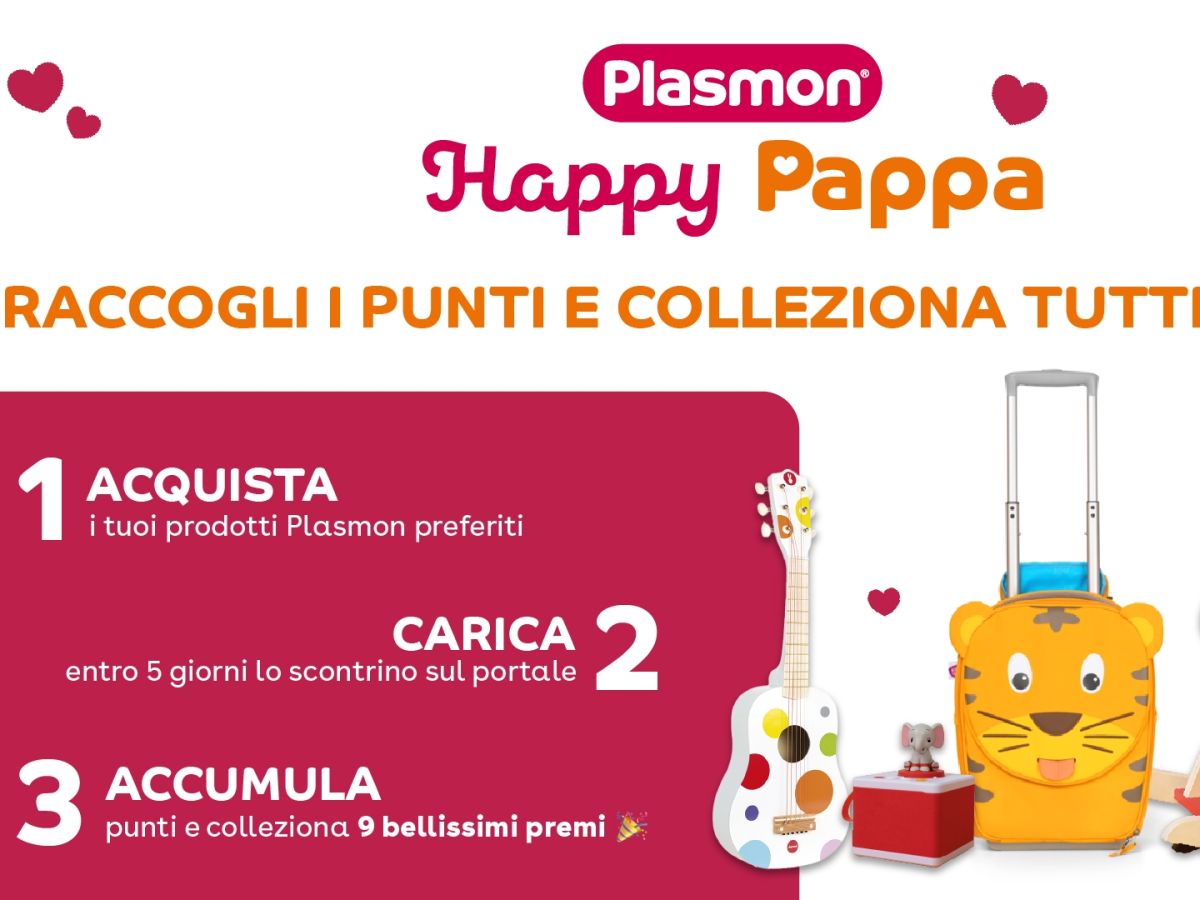 Plasmon premia la fedeltà dei consumatori con il concorso Happy Pappa