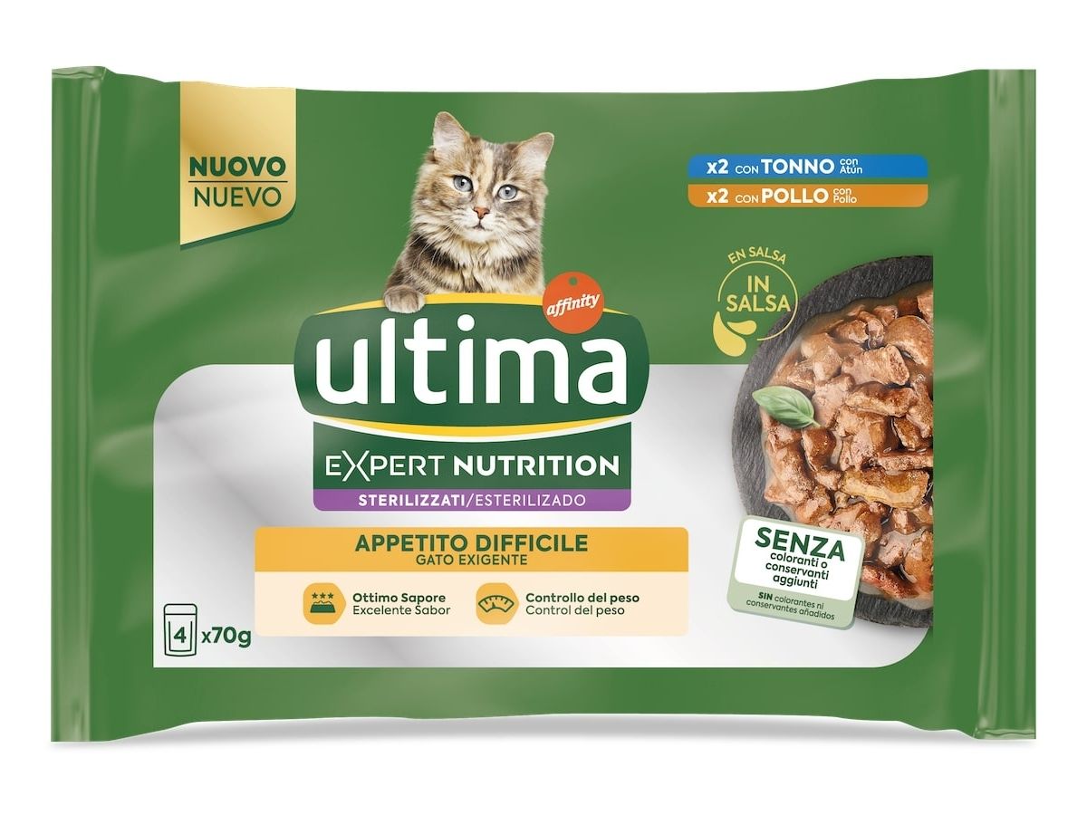 Ultima presenta Expert Nutrition per il benessere dei gatti sterilizzati e dei gattini