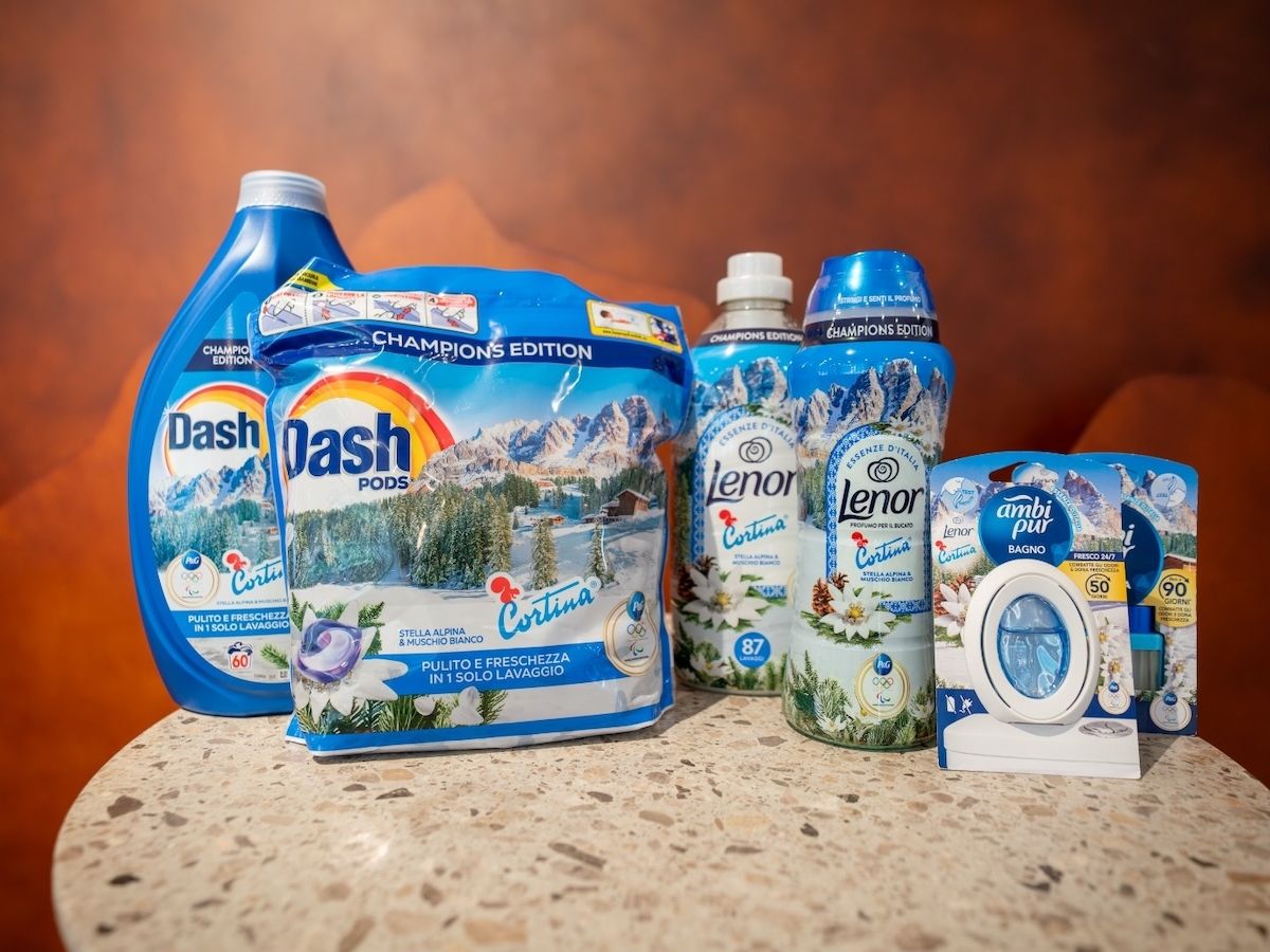 Dash celebra Cortina con una profumazione ispirata alle Dolomiti